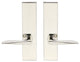 Ecco Lever, Tubular Full Dummy Pair, Right Hand, Polished Stainless Steel