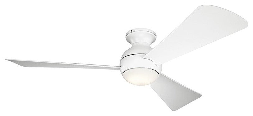 54" Sola Fan LED, Matte White