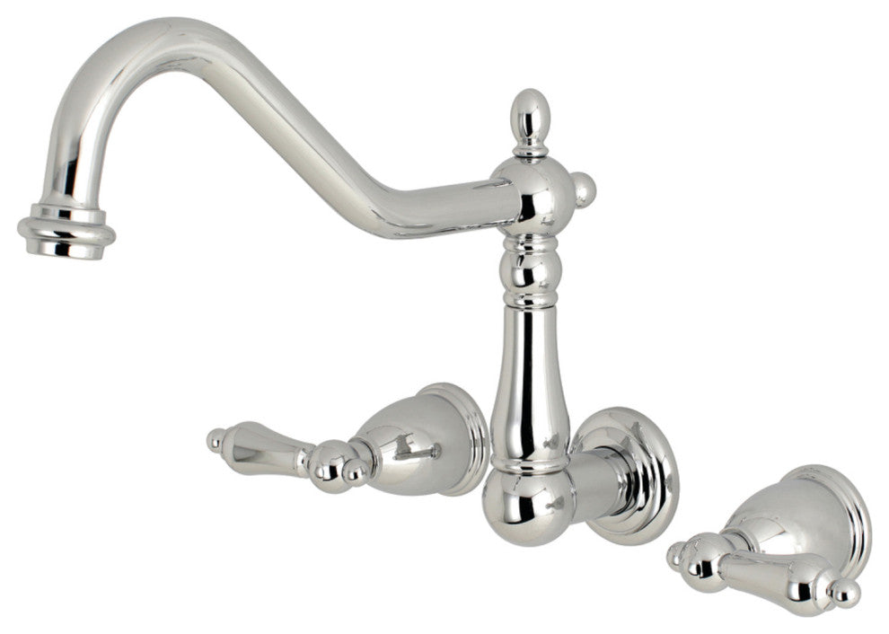 KS1021AL Wall Mount Roman Tub Faucet, Polished Chrome