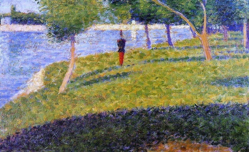 Georges Seurat Cadet from Saint-Cyr Premium Canvas Print