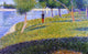 Georges Seurat Cadet from Saint-Cyr Premium Canvas Print