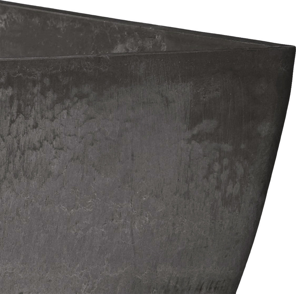 Simplicity Square Pot, Dark Charcoal, Large