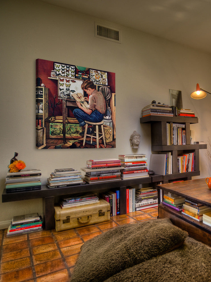 "The Collector" Painting Print on Canvas by Stevan Dohanos