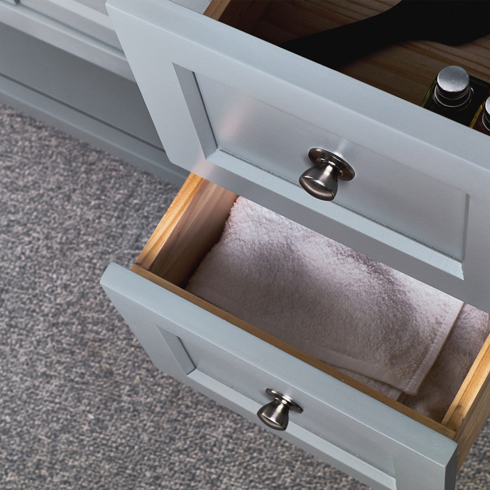 Fresca Manchester 40" Gray Cabinet With Top and Sink