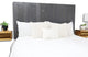 Handcrafted Headboard, Leaner Style, Gray, Twin