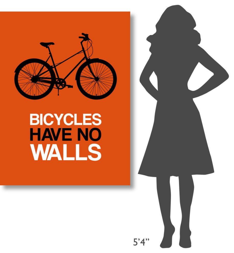"Bicycles Have No Walls Poster 1" Fine Art Print