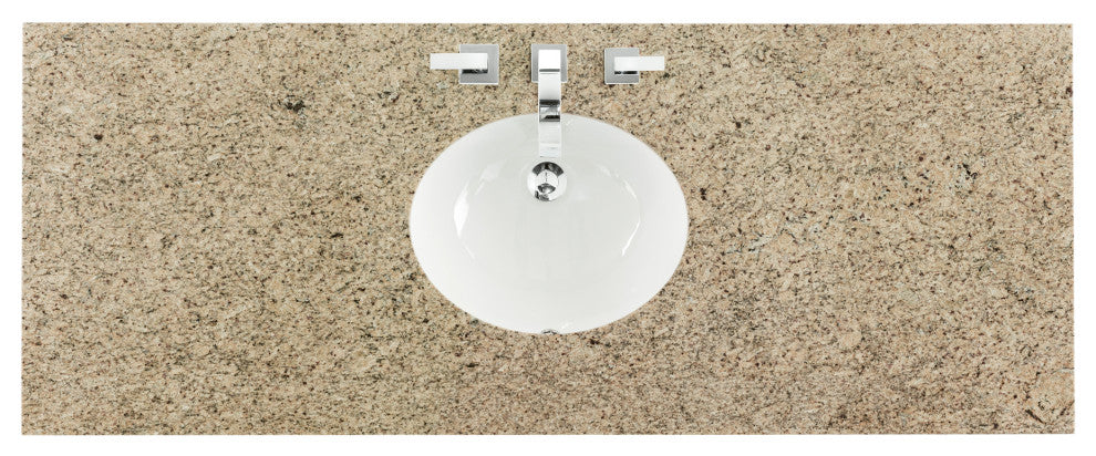 Metropolitan 60" Vanity, Silver Oak, Santa Cecilia Top