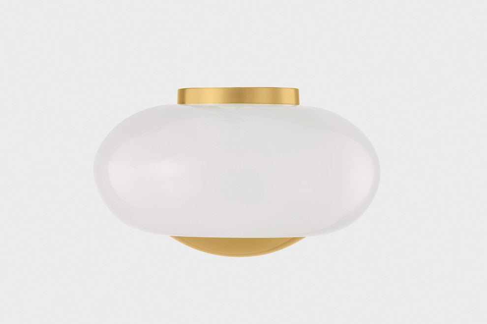 Mitzi Lottie Flush Mount Aged Brass
