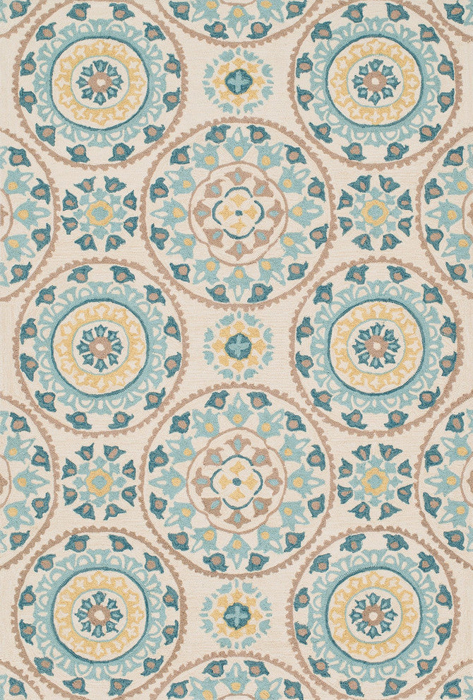 Francesca FC-38 Ivory Beige Area Rug, 7'6"x9'6"