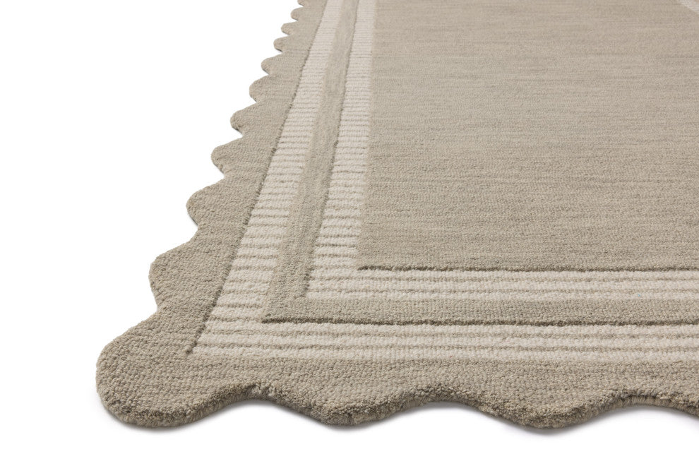 Chris Loves Julia x Loloi Scottie Fog / Ivory 8'-6" x 11'-6" Area Rug