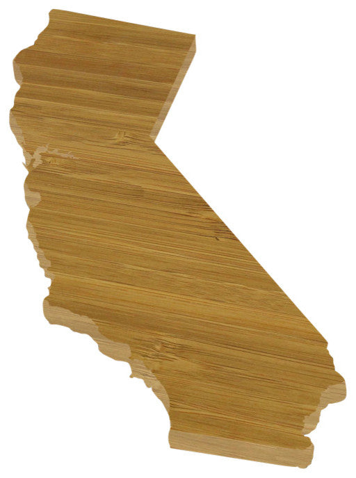 State Shaped Cutting Boards, Brown Richlite, California