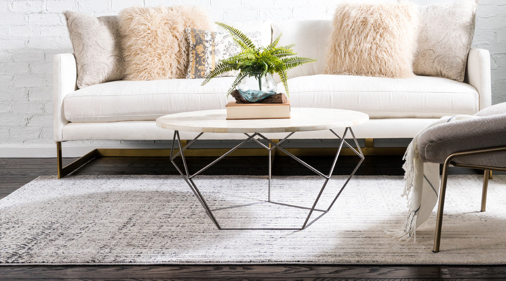 Unique Loom Gray Del Mar Jennifer 3' 3 x 5' 3 Area Rug