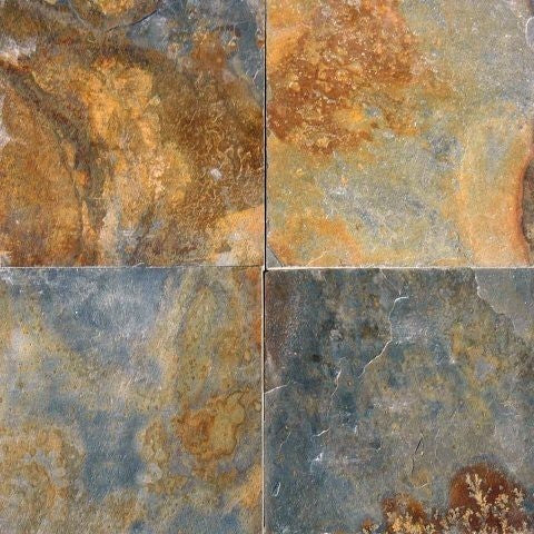 Multicolor 16x16 Slate Tile, 53.50 Sq. Ft.