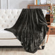 Plain Faux Fur Throw Blanket, Coffee Bean, 50''x60''
