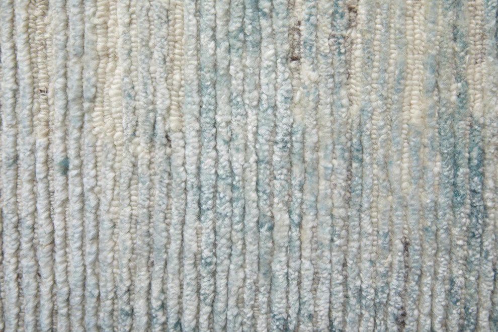 Evie R69CH Modern/Casual/Global Area Rug, Mint/Ivory, 8'6"x11'6"