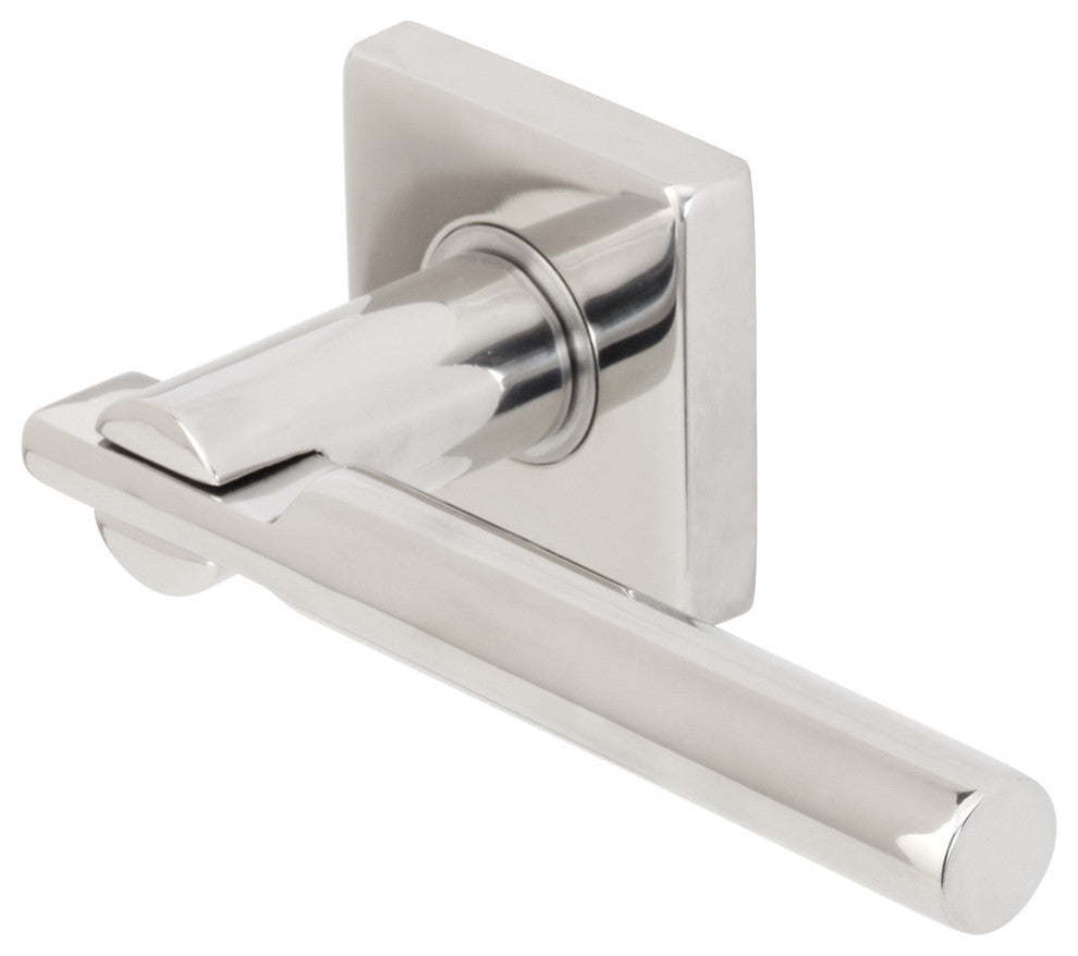 Sequoia Lever, Tubular Privacy, Polished Stainless Steel, 2-3/4" Backset