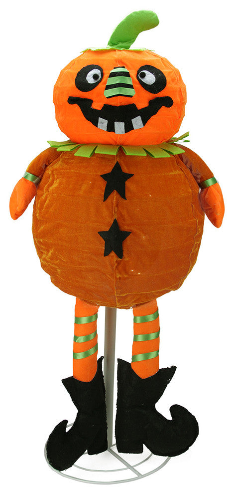 35" Battery Operated Standing Pumpkin, 35 Warm White LED Lights