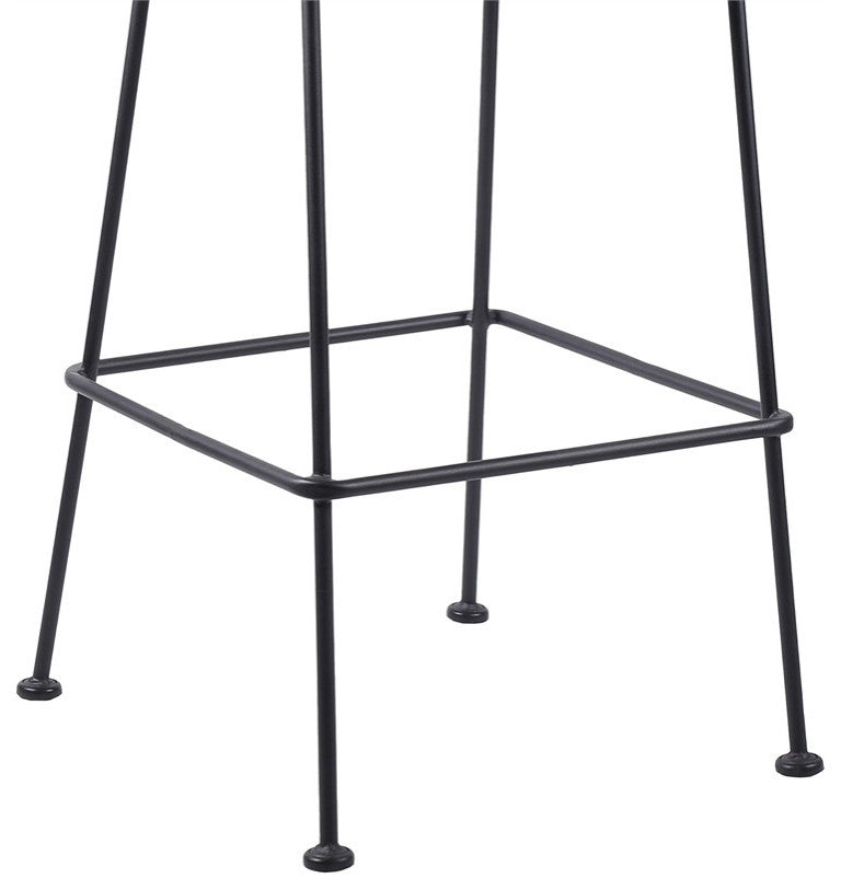 Acapulco 30" Indoor Outdoor Steel Bar Stool With Black Rope