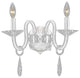 Elegant Avalon Wall Sconce, Black Finish With Elegant Cut Crystal