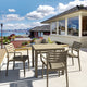 Compamia Artemis 5-Piece Outdoor Dining Set, Taupe