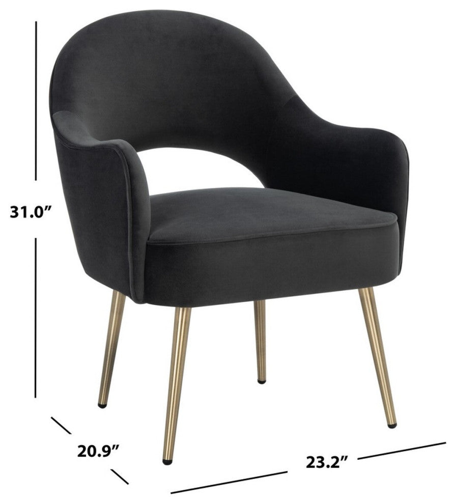 Safavieh Dublyn Accent Chair, Black