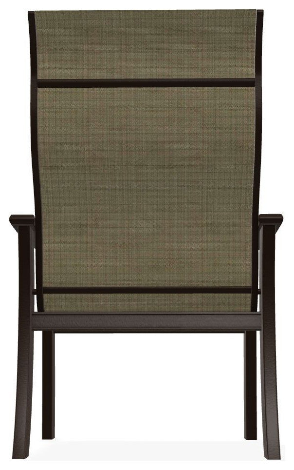 St. Catherine Sling Outdoor Armchair, Elevation Stone/Kona