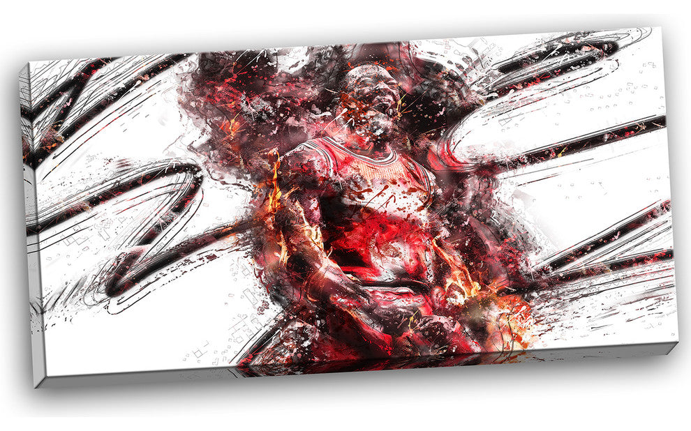 "Basketball Winning" Canvas Painting