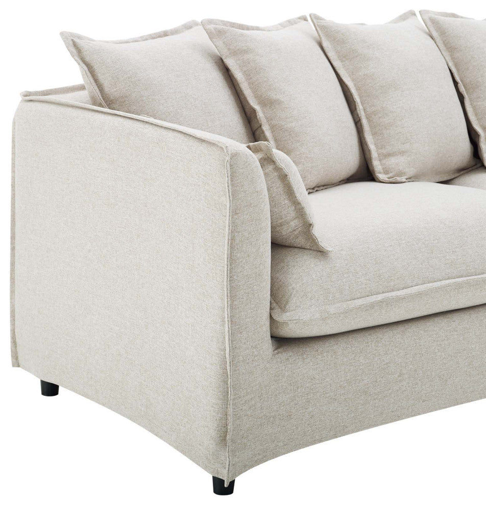 Avalon Slipcover Fabric Sofa, Beige