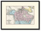Canada Alaska Vintage Antique Map Wall Art, 16"x21"