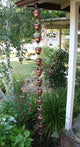 Acorn Cups Copper Rain Chain With Installation Kit, 10'