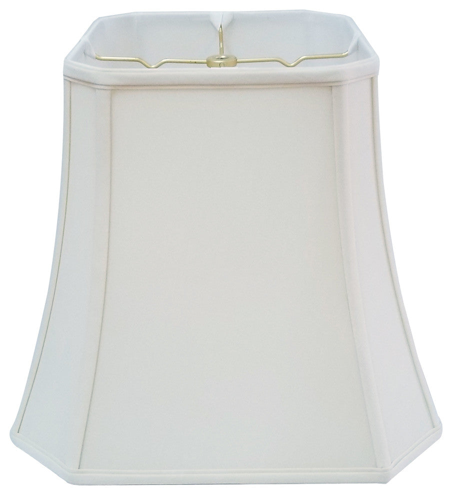 Royal Designs Square Cut Corner Basic Lampshade, Antique Gold, White, 10x16x14