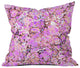 Amy Sia Marble Bubble Lilac Throw Pillow, 18"x18"