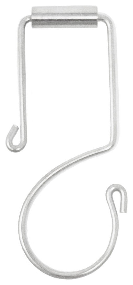 Shower Curtain Rings, Set of 12, Polished Chrome