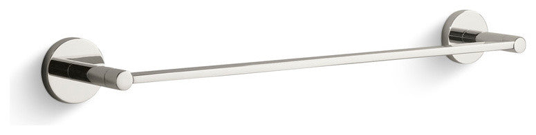One Towel Bar, 18", Nickel Silver