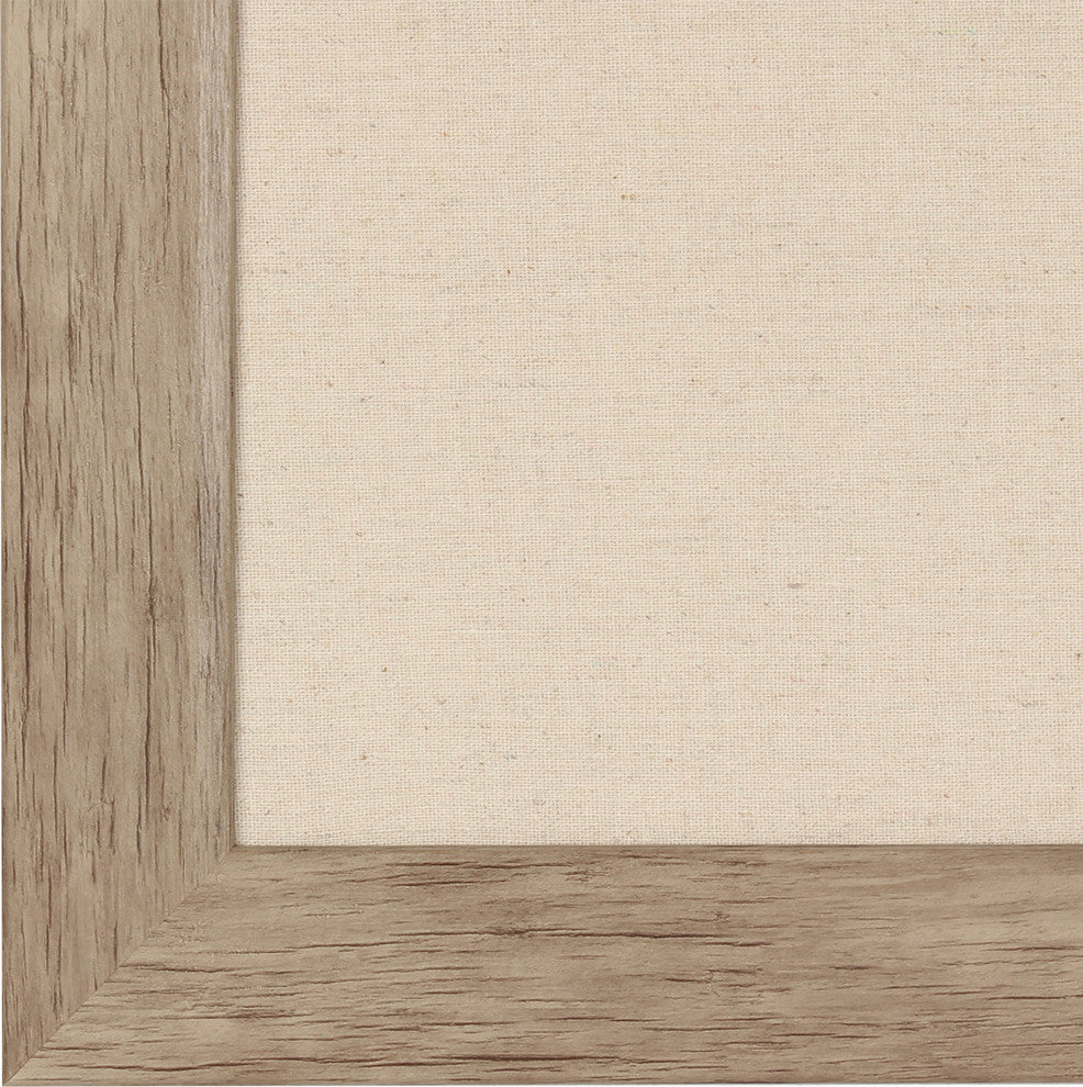 Beatrice Rustic Brown Framed Fabric Pinboard