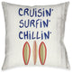 Laural Home Cruisin' 18" X 18" Indoor Decorative Pillow