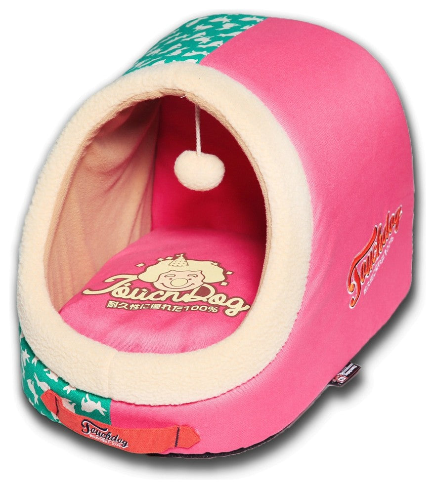 Touchdog Rabbit-Spotted Active-Play Indoor Panoramic Designer Dog Bed