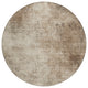 Machine Washable Indoor/Outdoor Chantille ACN1903 Taupe 8' x 8' Round Rug