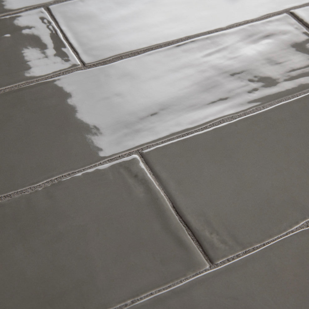 Chester Ceramic Wall Tile, Grey