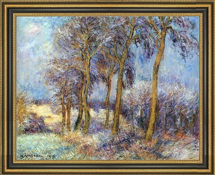 Gustave Loiseau WinterFramed Premium Canvas Print, 16"x20"