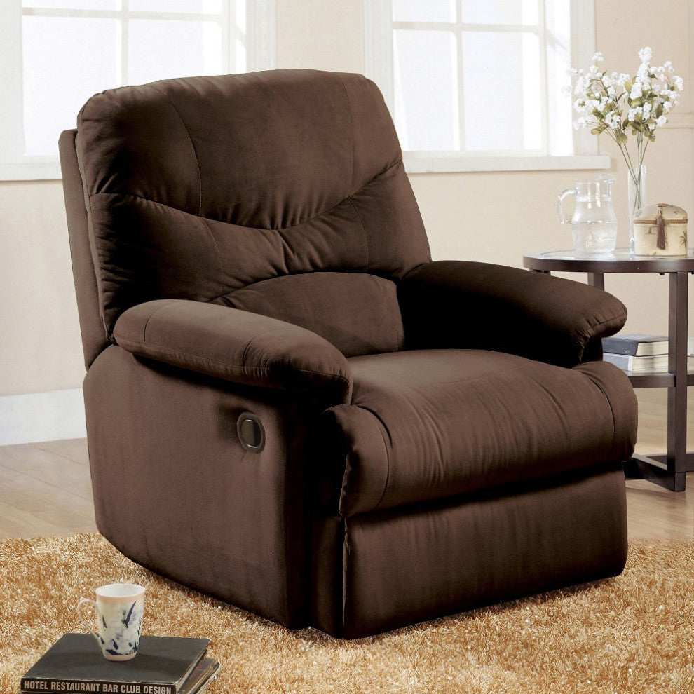 ACM-00632W, ACME Arcadia Recliner, Motion, Chocolate Microfiber