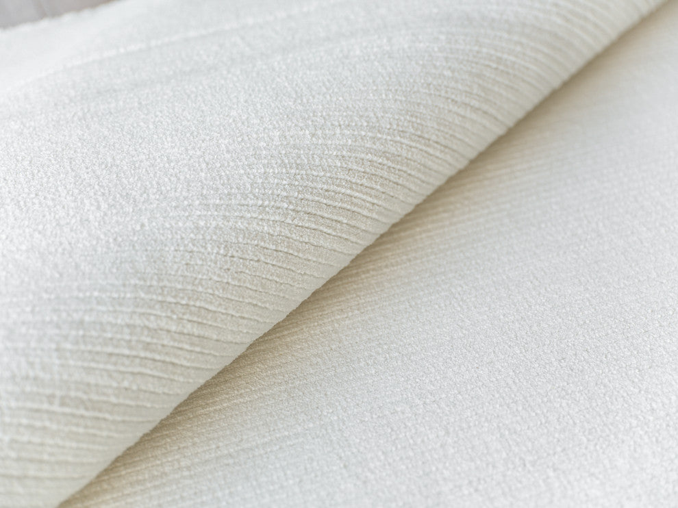 Pavia Modern Handloomed Silky Nylon White Area Rug, 9'x12'