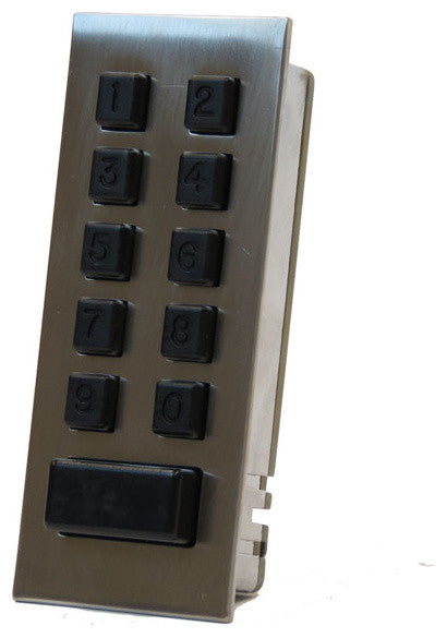 2.75" Presomatic Keyless Deadbolt Lock, Satin Chrome