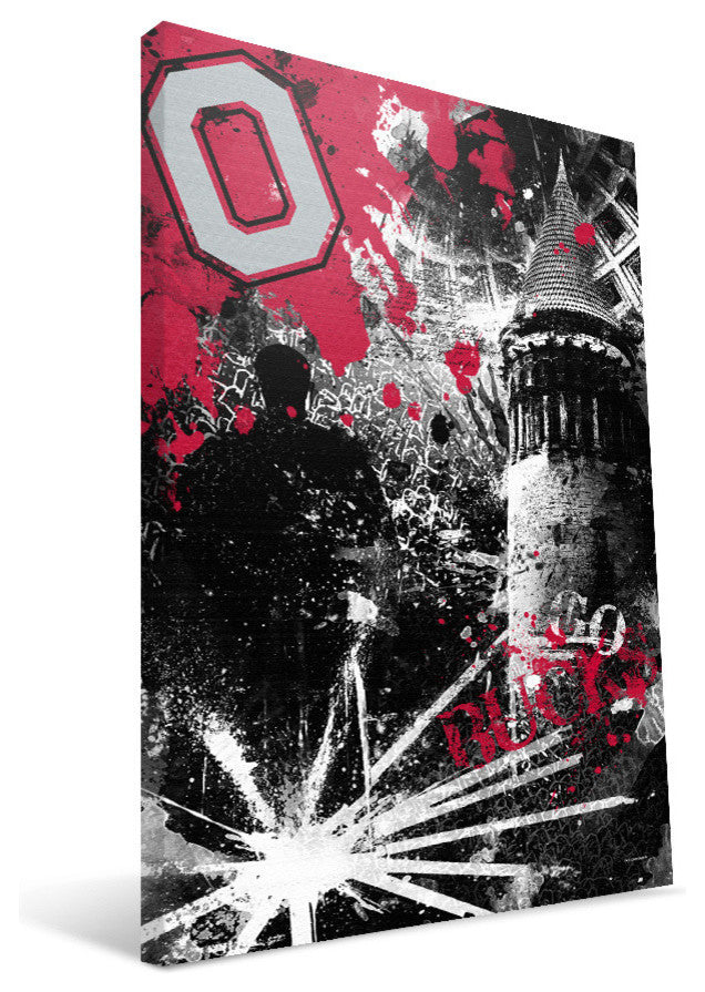 OHX Buckeyes Spirit Canvas Print, 16"x24"