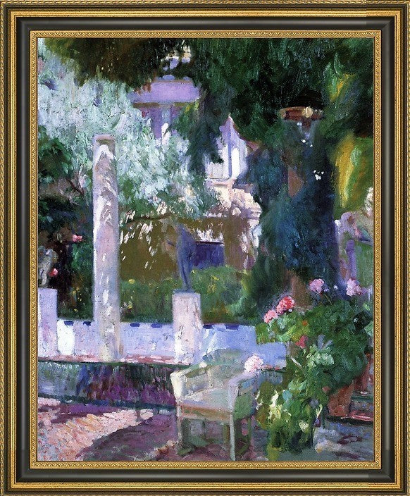 Joaquin Sorolla Y Bastida Rose Bush at The Sorolla HouseCanvas Print, 16"x20"