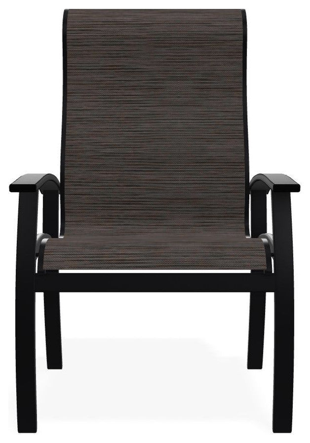Belle Isle Sling Outdoor Dining Chair, James/Black
