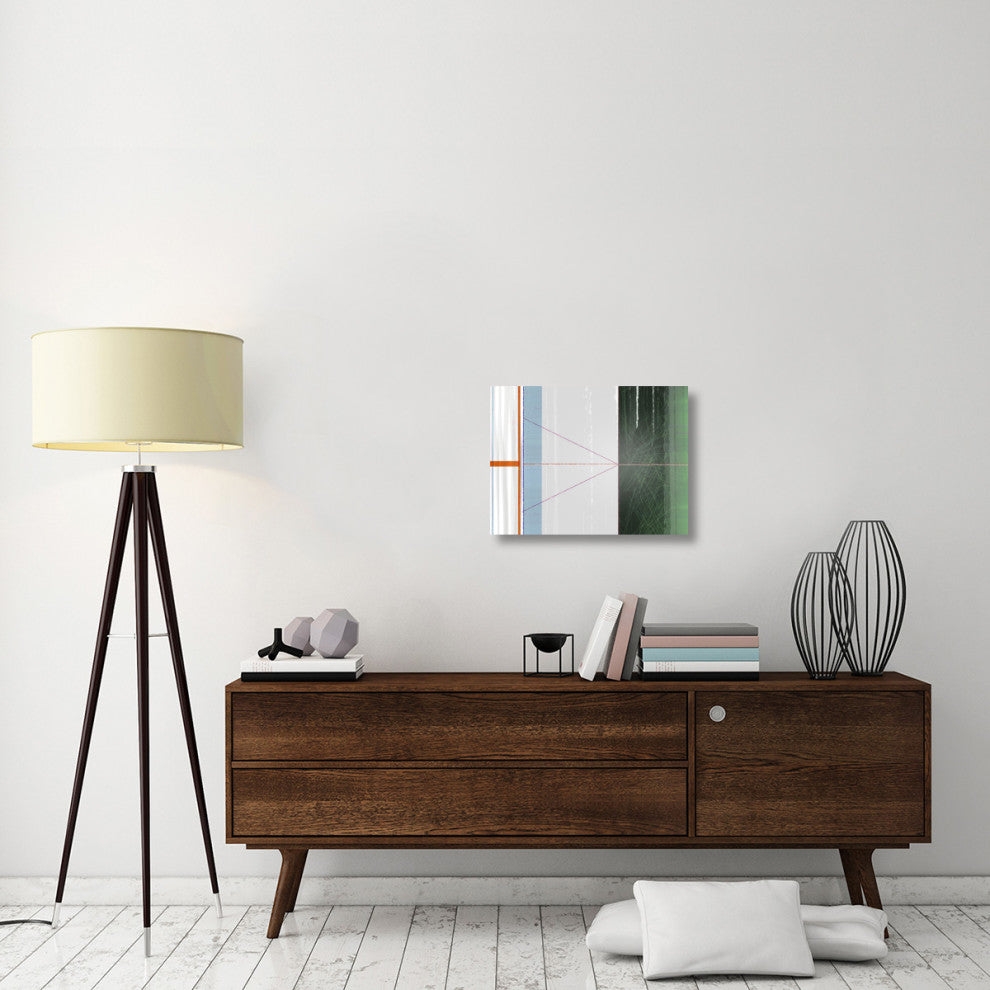 "Abstract Orange And Green" Fine Art Print