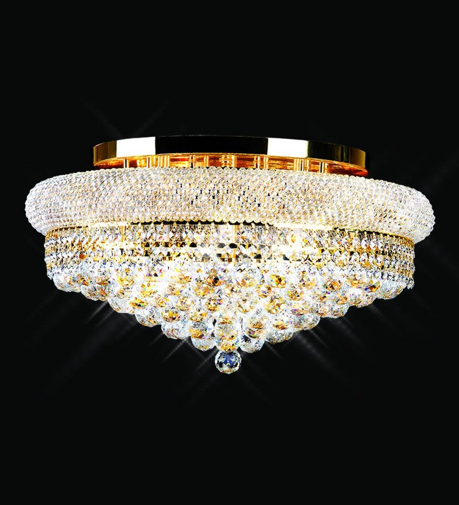 Artistry Lighting Primo Collection Chandelier Flush Mount 20x10, Gold