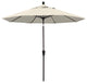 9' Bronze Auto-Tilt Crank Aluminum Umbrella, Beige Olefin