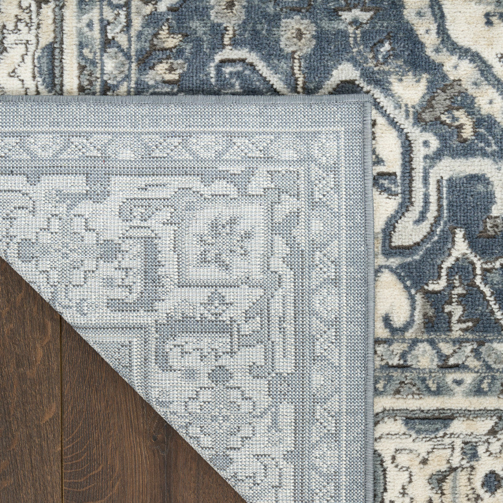 Nourison Quarry 6' x 9' Navy Ivory Vintage Indoor Rug